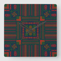 Palestinian Embroidery Tatreez red green 5 Pattern