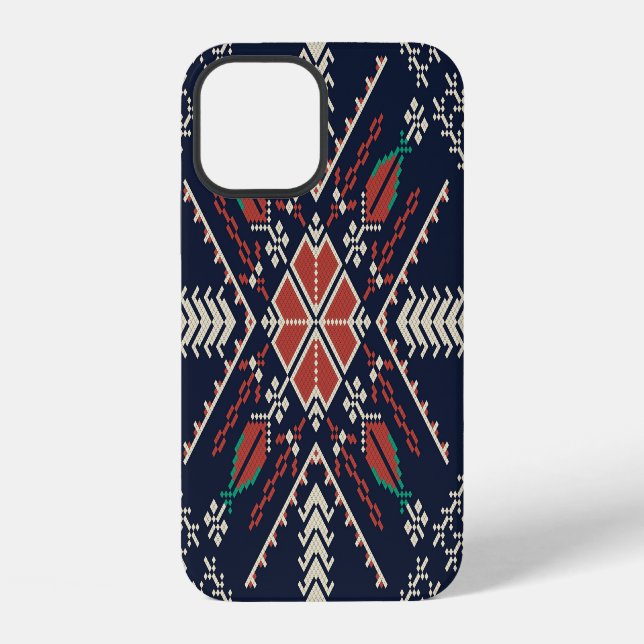 Palestinian Embroidery: Traditional Pattern Design iPhone Case (Back)