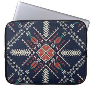 Palestinian Embroidery: Traditional Pattern Design Laptop Sleeve