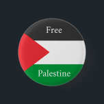 Palestinian flag Free Palestine customized 1 Inch Round Button<br><div class="desc">Palestinian flag Free Palestine customized</div>