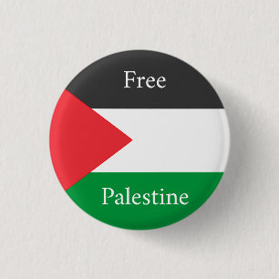 Palestinian flag Free Palestine customized 1 Inch Round Button