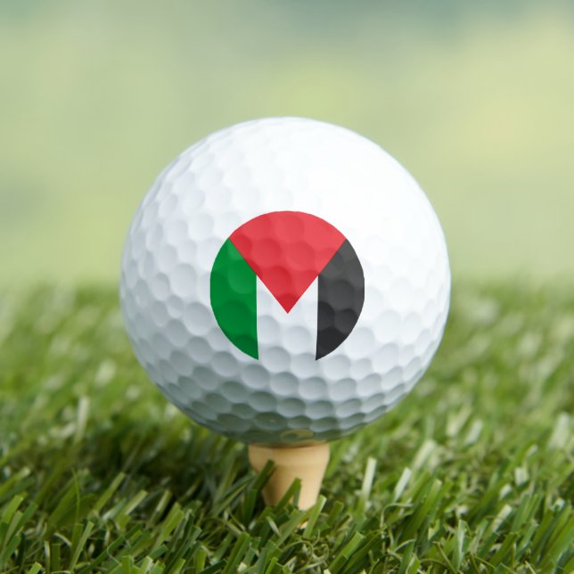 Palestinian flag Free Palestine customized Golf Balls (Insitu Tee)