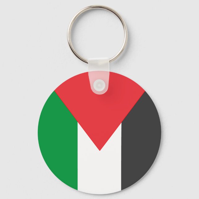 Palestinian flag Free Palestine customized Keychain (Front)