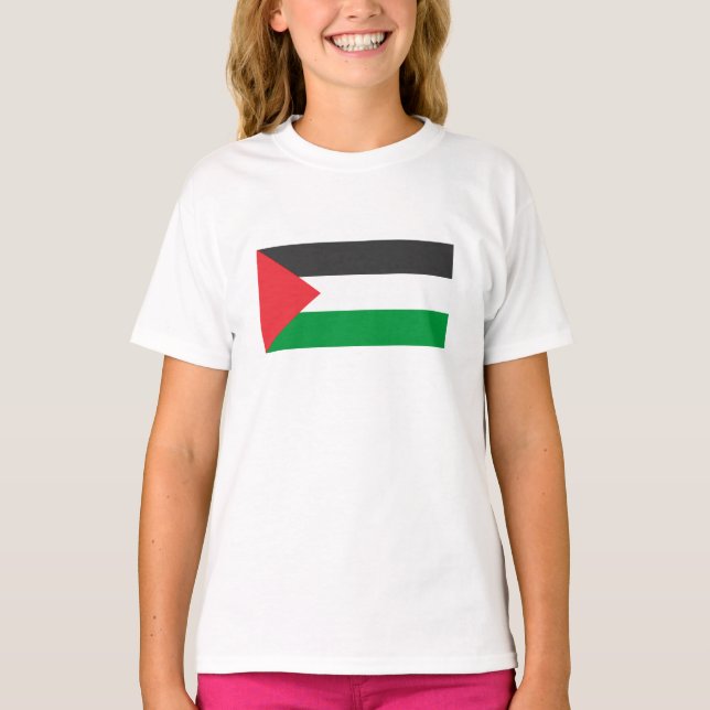 Palestinian flag Free Palestine customized T-Shirt (Front)