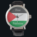 Palestinian flag Free Palestine customized Watch<br><div class="desc">Palestinian flag Free Palestine customized</div>