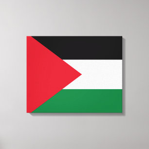 Palestinian Flag (Palestine) Canvas Print
