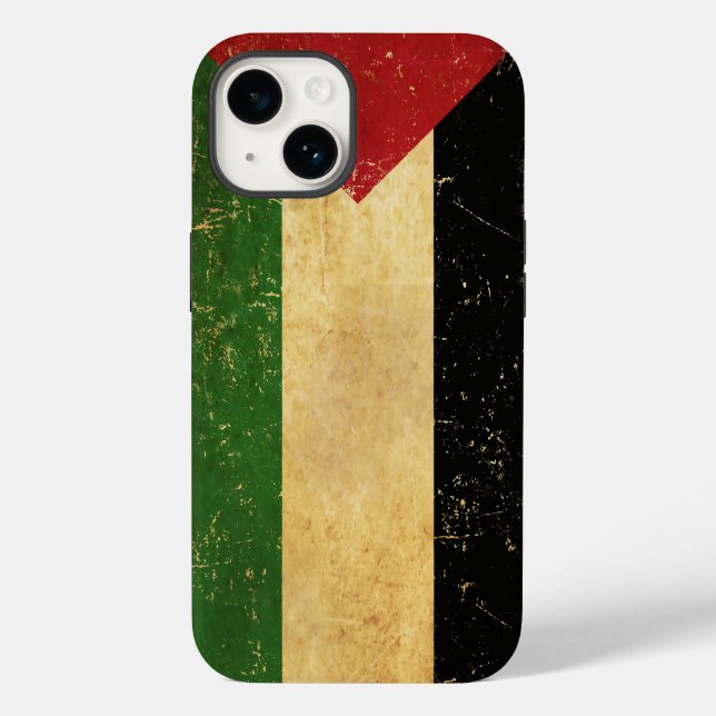 Palestinian Flag Vintage Case-Mate iPhone Case (Back)