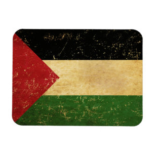 Palestinian Flag Vintage Magnet