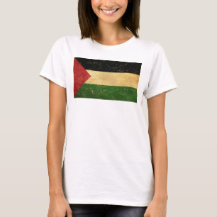 Palestinian Flag Vintage Women's White T-Shirt