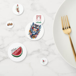 Palestinian Free Palestine design Confetti
