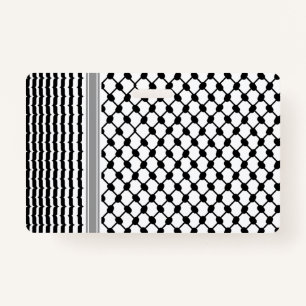 Palestinian Hatta Keffiyeh Kufiya Folk (2 Pattern) Badge