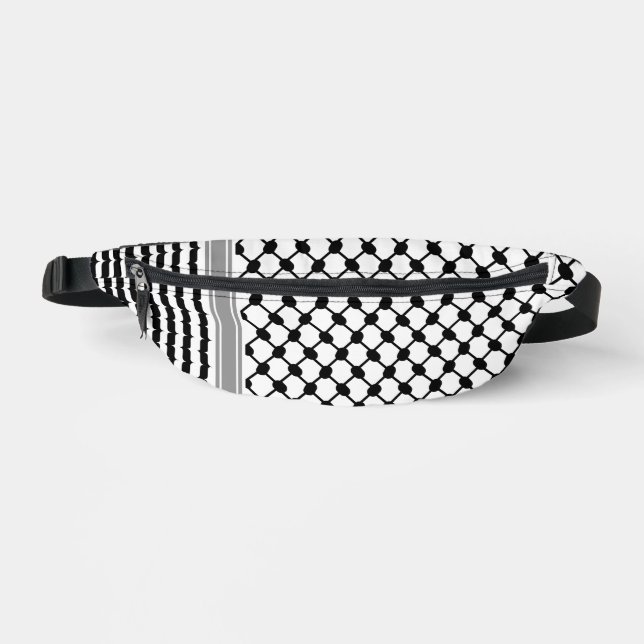 Palestinian Hatta Keffiyeh Kufiya Folk (2 Pattern) Fanny Pack (Front)