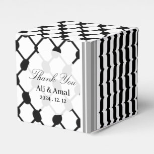 Palestinian Hatta Keffiyeh Thank You Wedding Favou Favor Box