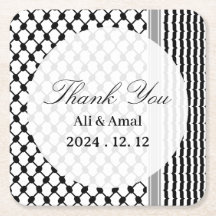 Palestinian Hatta Keffiyeh Thank You Wedding