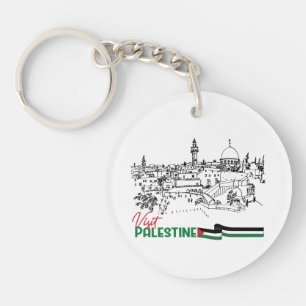 Palestinian Heritage and Hope Keychain