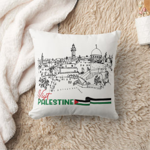 Palestinian Heritage and Hope Throw Pillow