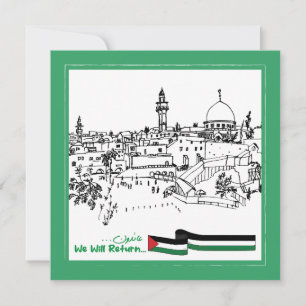 Palestinian Heritage and Hope: We Will Return Invitation