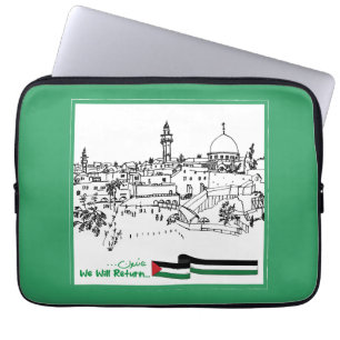 Palestinian Heritage and Hope: We Will Return Laptop Sleeve
