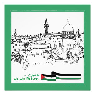 Palestinian Heritage and Hope: We Will Return Photo Print