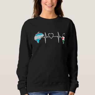 Palestinian Honduras Flag Palestine Honduran Hear Sweatshirt