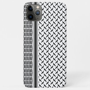 Palestinian Joranian kuffiya black & white shemag iPhone 11 Pro Max Case