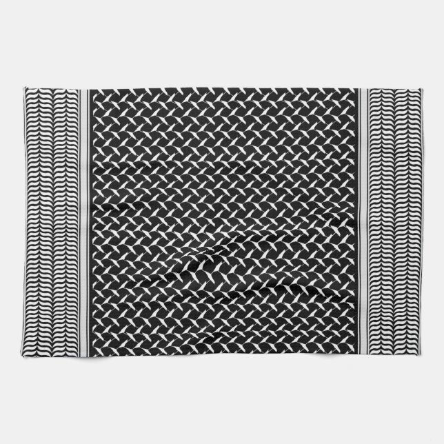 Palestinian Keffiyeh Apron Kitchen Towel (Horizontal)