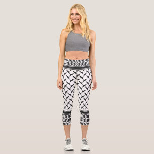 Palestinian keffiyeh capri leggings