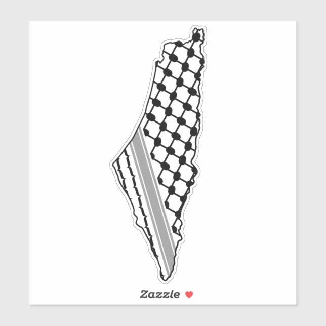 Palestinian keffiyeh, free map of Palestine Kufiya (Sheet)