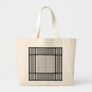 Palestinian keffiyeh large tote bag