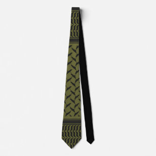 Palestinian keffiyeh Palestine map Tie