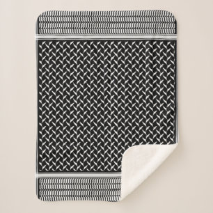 Palestinian Keffiyeh Sherpa Blanket