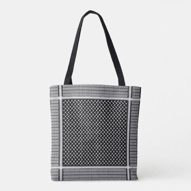 Palestinian Keffiyeh Tote Bag (Back)