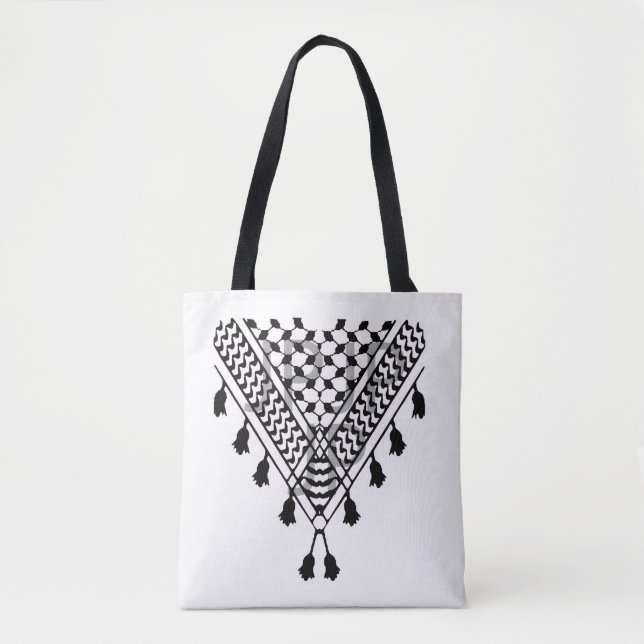 Palestinian Keffiyeh Tote Bag (Front)