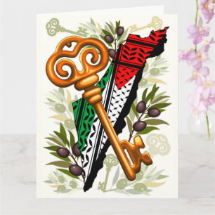 Palestinian Key Symbol of the Right of Return Card
