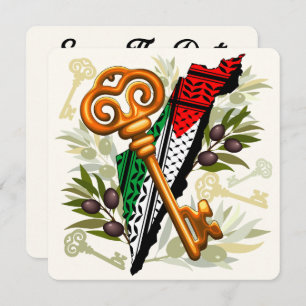 Palestinian Key Symbol of the Right of Return Save The Date
