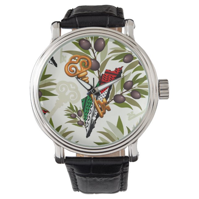 Palestinian Key Symbol of the Right of Return Watch (Front)