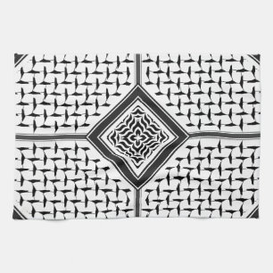 Palestinian Kuffiya pattern Printed Design Kitchen Towel