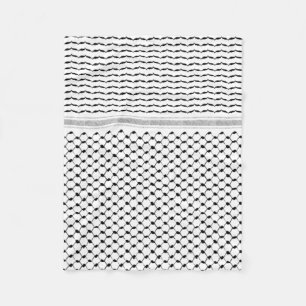 Palestinian Kufiya Custom Designed Fleece Blanket