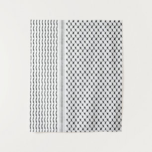 Palestinian Kufiya Custom Designed Tapestry