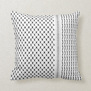 Palestinian Kufiya Custom Designed Throw Pillow
