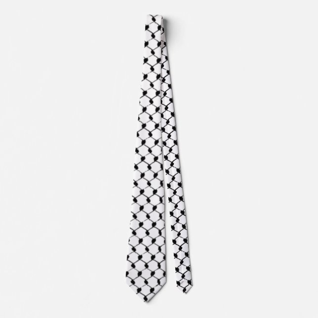Palestinian Kufiya Custom Designed Tie (Front)