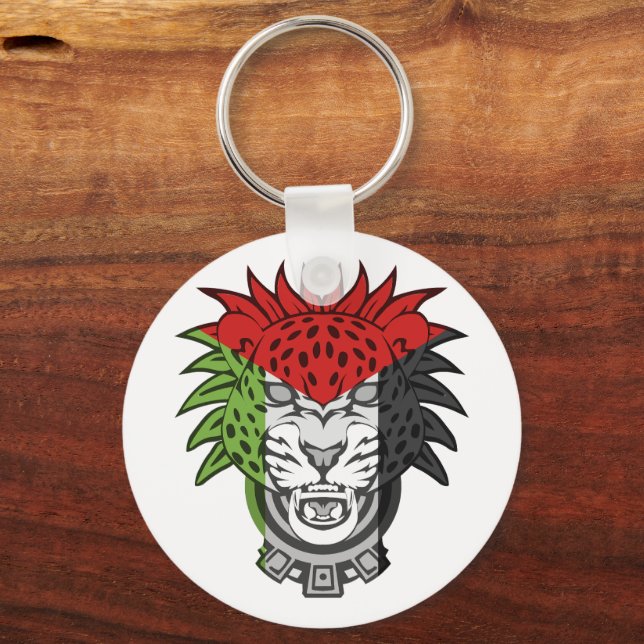 Palestinian lion - Palestine FLAG Lion  Keychain (Back)