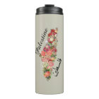 Palestinian Map فلسطين | Floral |Thermal Tumbler