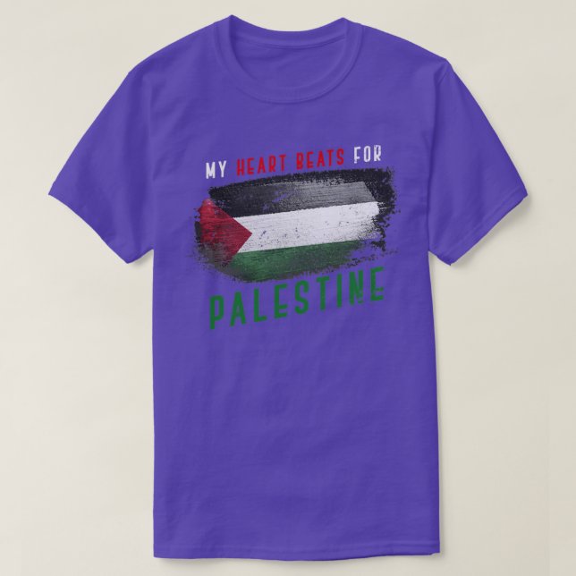 Palestinian Pride Flag Of Palestine T-Shirt (Design Front)