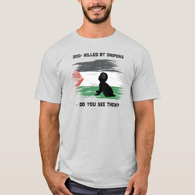Palestinian Resilience & Solidarity Men’s T-Shirt (Front)