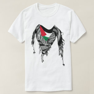 Palestinian scarf, Palestine flag T-Shirt