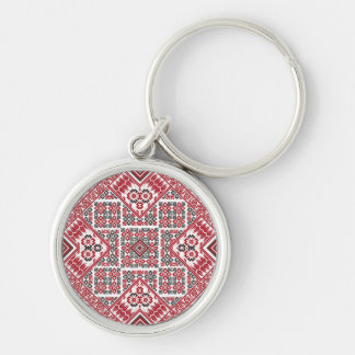 Palestinian tatreez embroidery pattern keychain