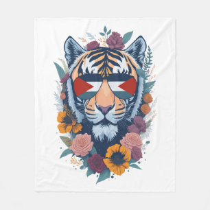 Palestinian tiger - Palestine FLAG Fleece Blanket