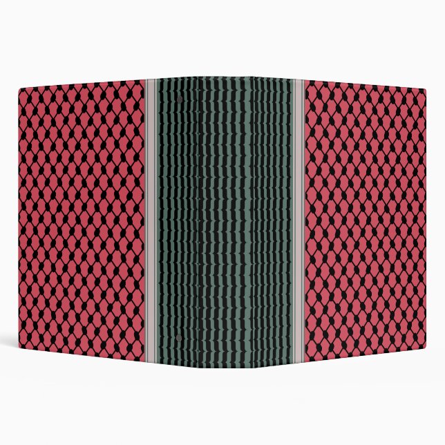 Palestinian watermelon Hatta Keffiyeh Kufiya Folk Binder (Background)