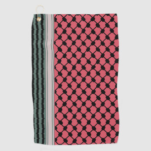 Palestinian watermelon Hatta Keffiyeh Kufiya Folk Golf Towel